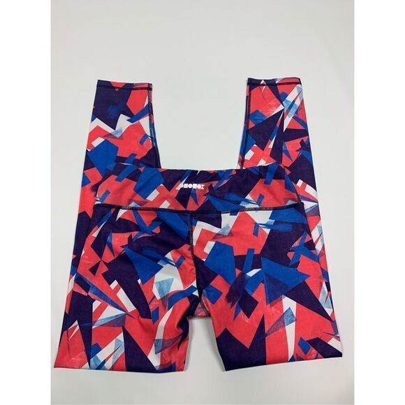 Ododos Ankle Geometric Pattern Legging Size Large - Picture 3 of 6